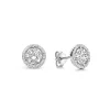 Ponte Vecchio Dalia 925 sterling zilver Oorknoppen met zirkonia stenen