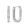 Ponte Vecchio Elina 925 sterling zilver Creolen met zirkonia stenen
