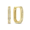 Ponte Vecchio Elina 925 sterling zilveren gold plated oorringen met zirkonia stenen