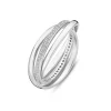Ponte Vecchio Lanza 925 sterling zilveren ring met zirkonia stenen