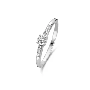 Ponte Vecchio Santa Trinita 925 sterling zilveren ring met zirkonia stenen