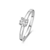 Ponte Vecchio Sofia 925 sterling zilveren ring met zirkonia steen