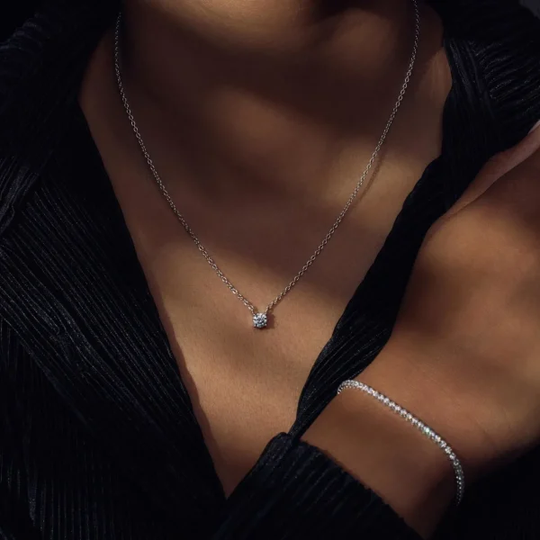 Ponte Vecchio Sofia 925 sterling zilver Ketting met zirkonia steen