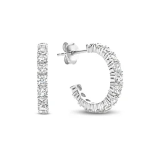 Santa Maria 925 sterling zilveren oorringen met zirkonia stenen