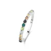 Santa Maria del Fiore 925 sterling zilveren ring met gekleurde zirkonia stenen