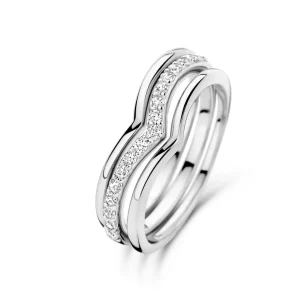 Santa Maria della Base 925 sterling zilveren ringen met zirkonia stenen