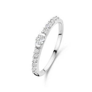 Santa Maria della Base 925 sterling zilveren ring met zirkonia stenen