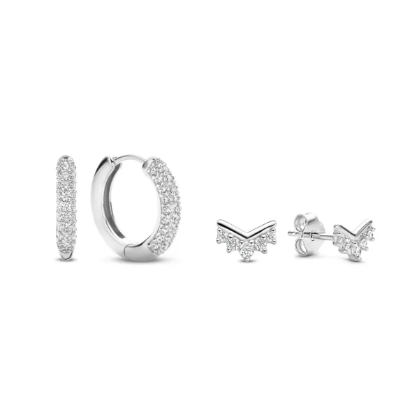 Sorprendimi 925 sterling zilveren oorbellen bezet met zirkonia stenen
