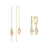 Sorprendimi 925 sterling zilver gold plated oorbellen set