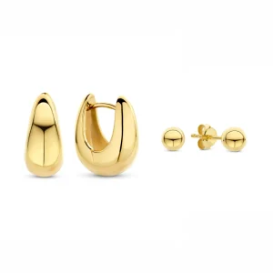 Sorprendimi 925 sterling zilver gold plated oorbellen set