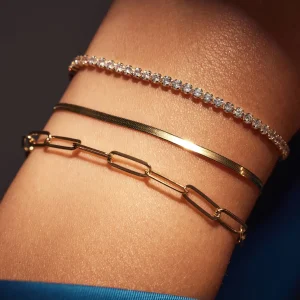 Sorprendimi 925 sterling zilver gold plated armband giftset