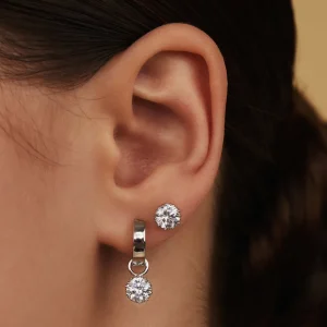 Sorprendimi 925 sterling zilveren oorbellen bezet met zirkonia stenen