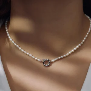 Sorprendimi 925 sterling zilver Ketting en armband Giftset met zoetwaterparels