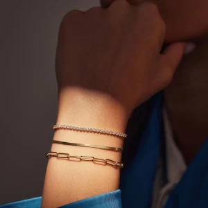 Sorprendimi 925 sterling zilver gold plated armband giftset