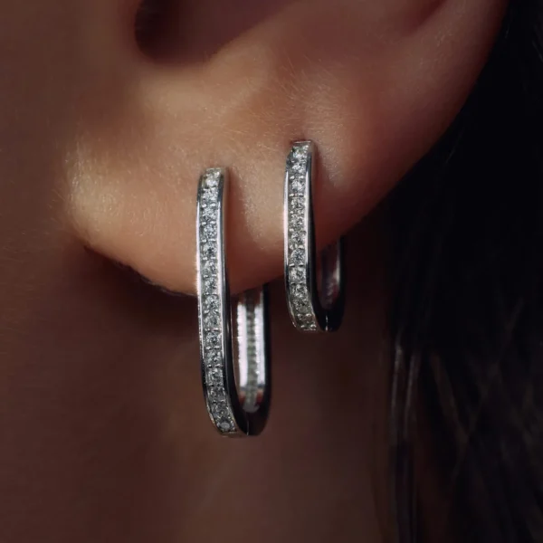 Sorprendimi 925 sterling zilveren oorbellen bezet met zirkonia stenen