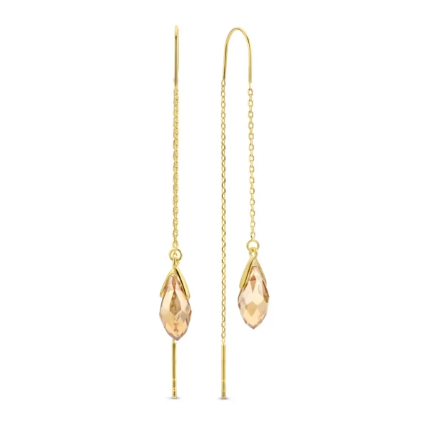 Sorprendimi 925 sterling zilver gold plated oorbellen set