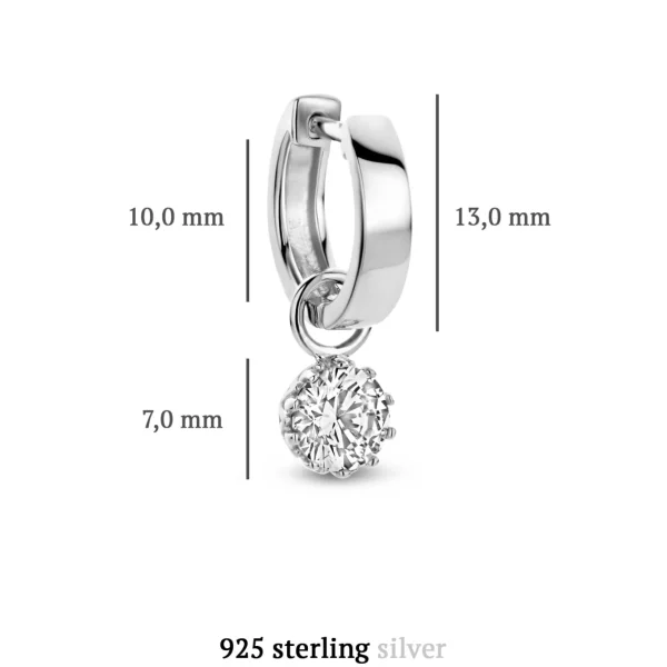 Sorprendimi 925 sterling zilveren oorbellen bezet met zirkonia stenen