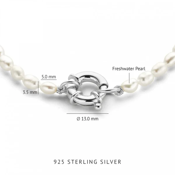 Sorprendimi 925 sterling zilver Ketting en armband Giftset met zoetwaterparels