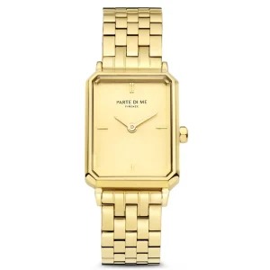 Sorprendimi goudkleurig horloge en 925 sterling zilveren gold plated armband