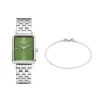 Sorprendimi zilverkleurig horloge en 925 sterling zilveren armband